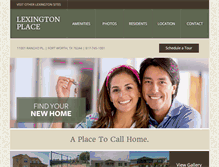 Tablet Screenshot of lexingtonplacefw.com